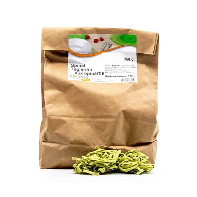 Teigwaren "Taglierini Spinat"